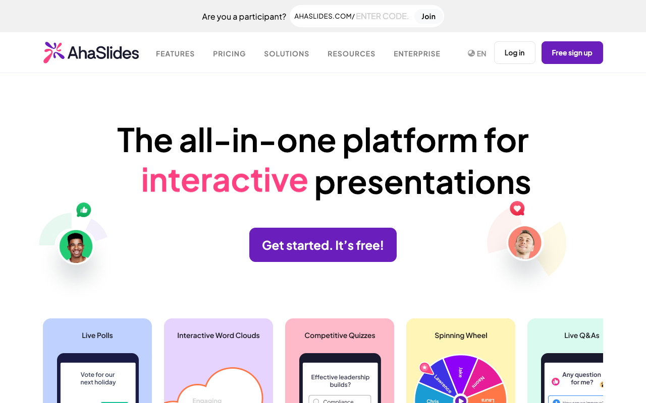 Скріншот AhaSlides