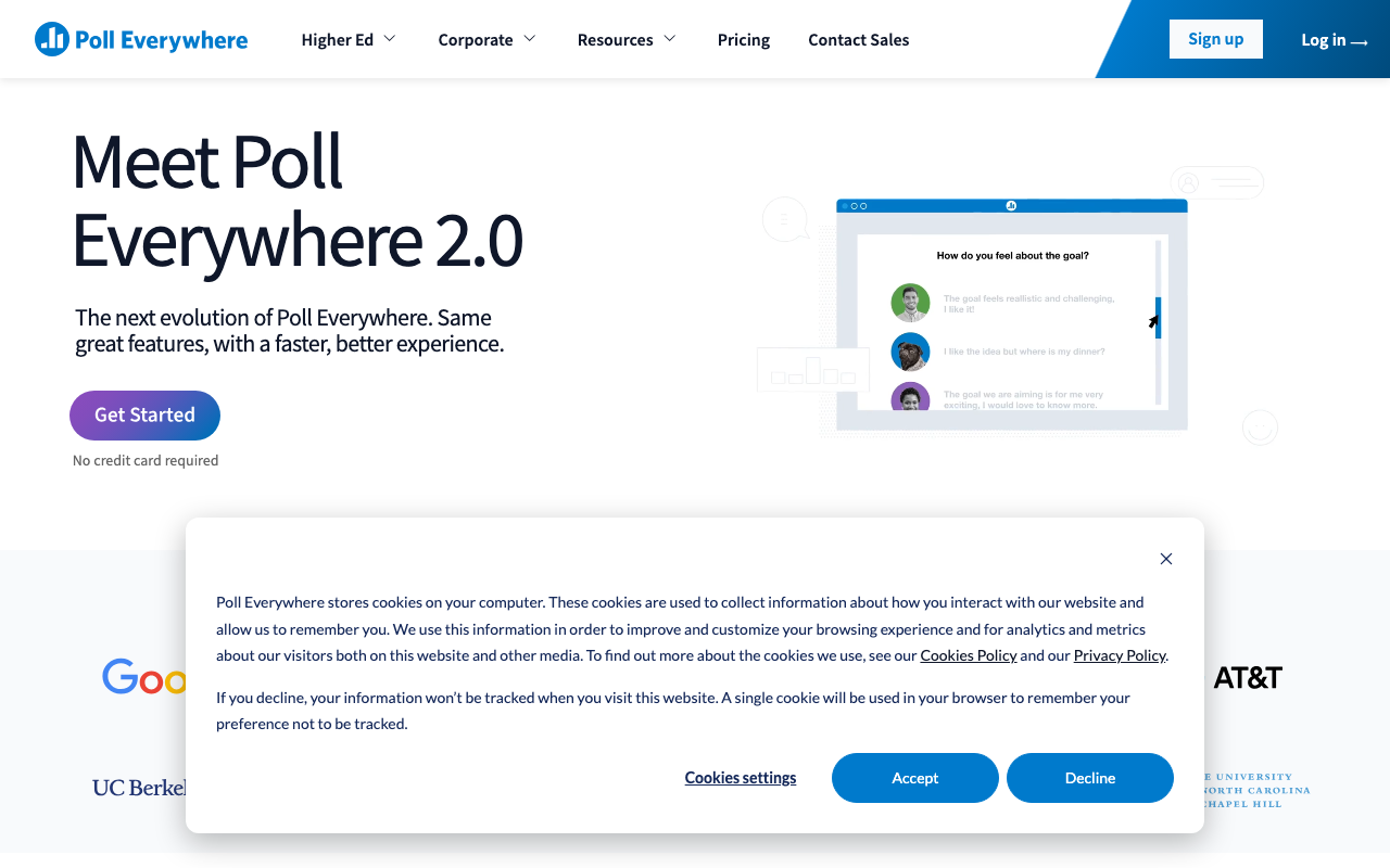 Скріншот Poll Everywhere